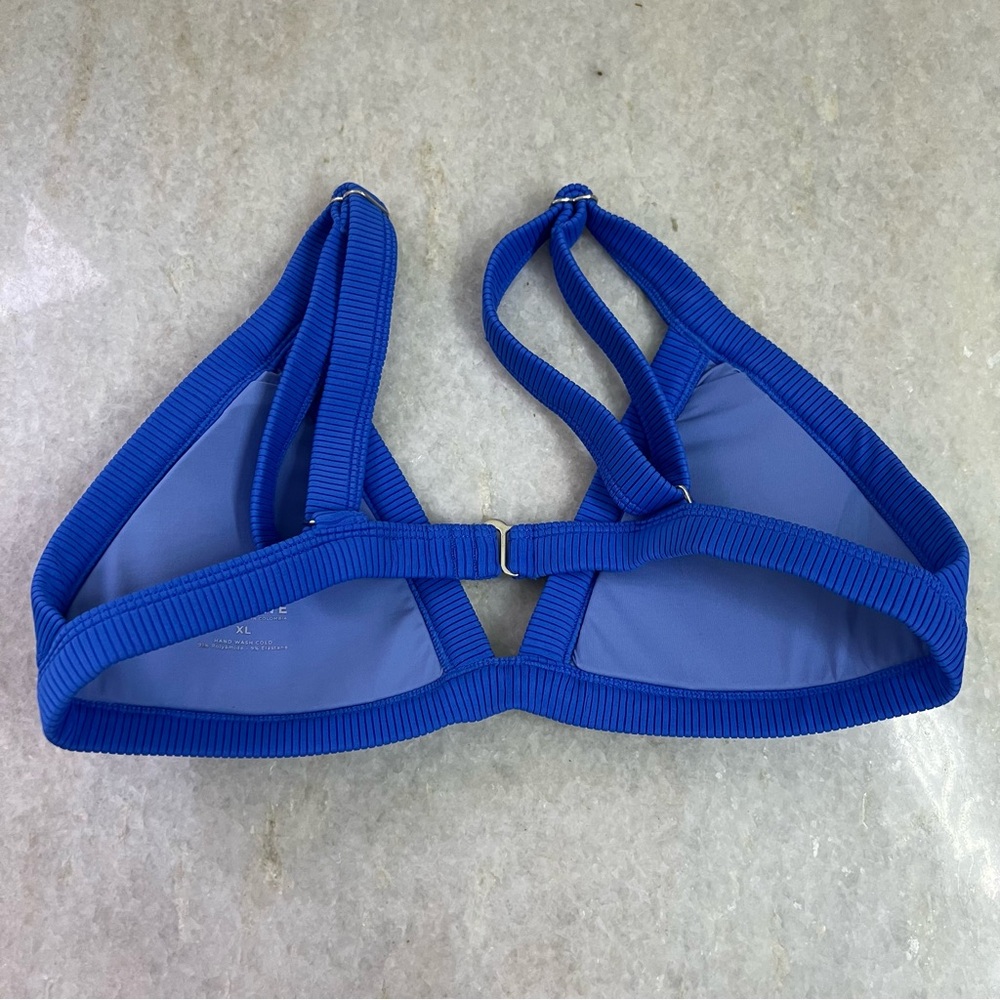 ONEONE Blue Bikini Top Size XL Kameron Triangle Swimwear - Picture 2 of 5
